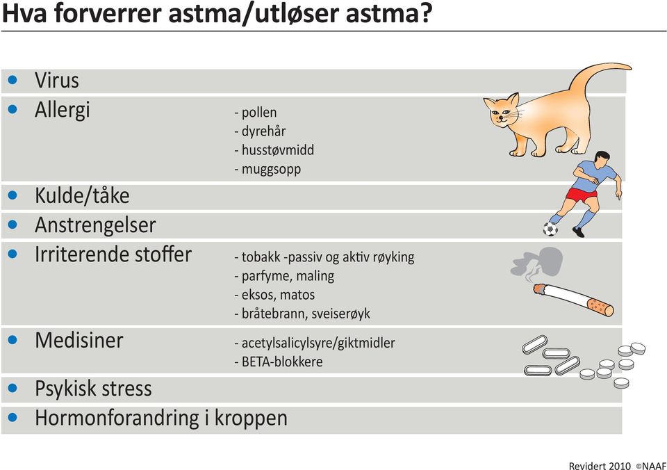 Psykisk stress - pollen - dyrehår - husstøvmidd - muggsopp l Hormonforandring i