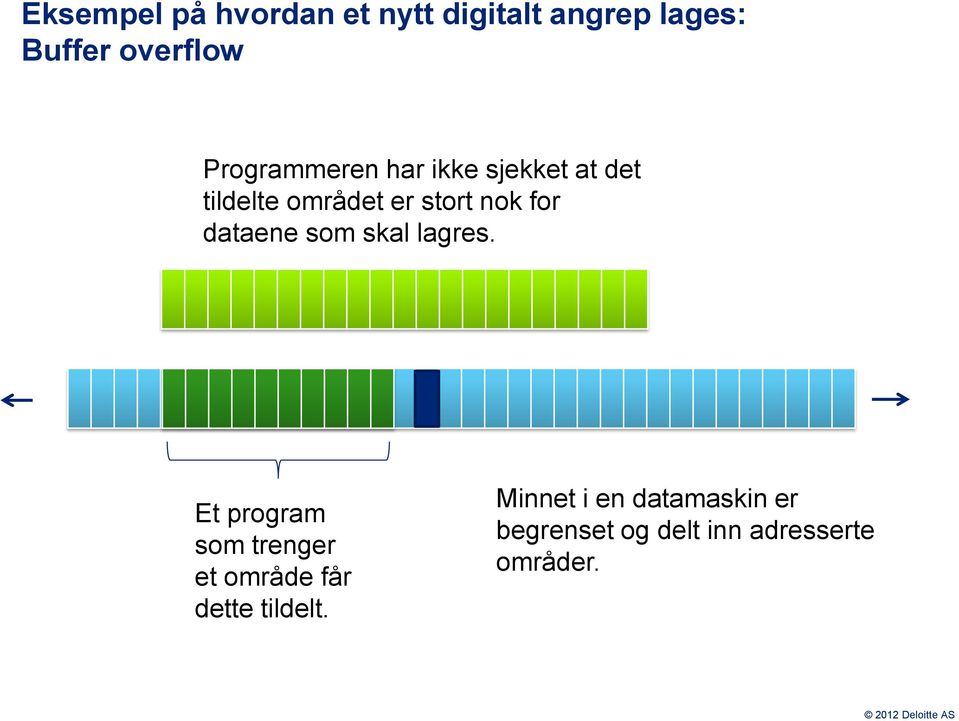 dataene som skal lagres.