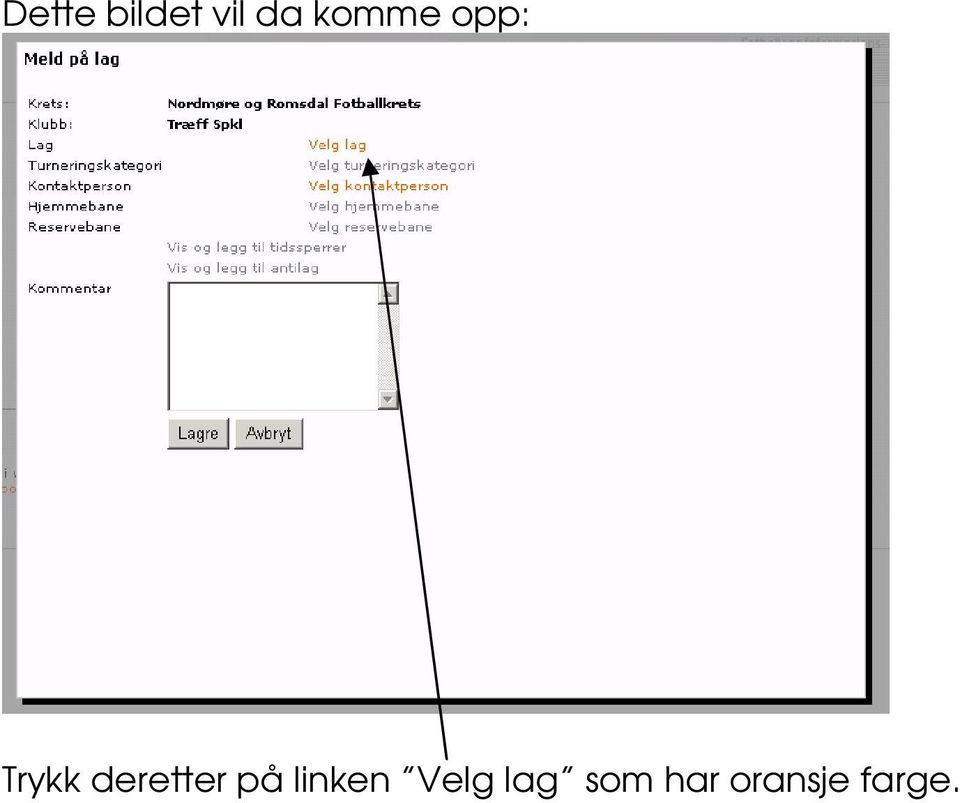 deretter på linken