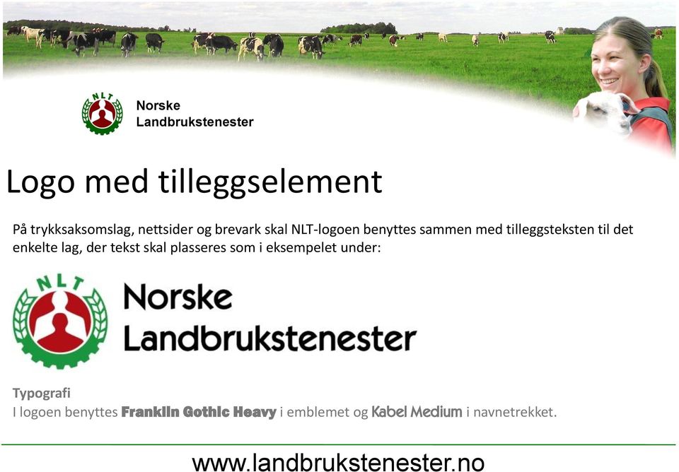 lag, der tekst skal plasseres som i eksempelet under: Typografi I