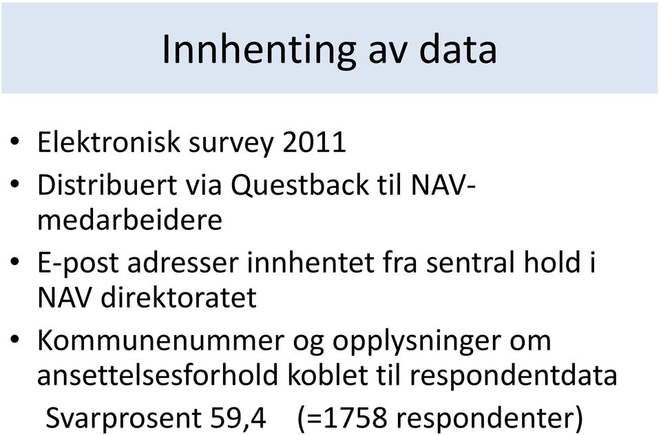 sentral hold i NAV direktoratet Kommunenummer og opplysninger om