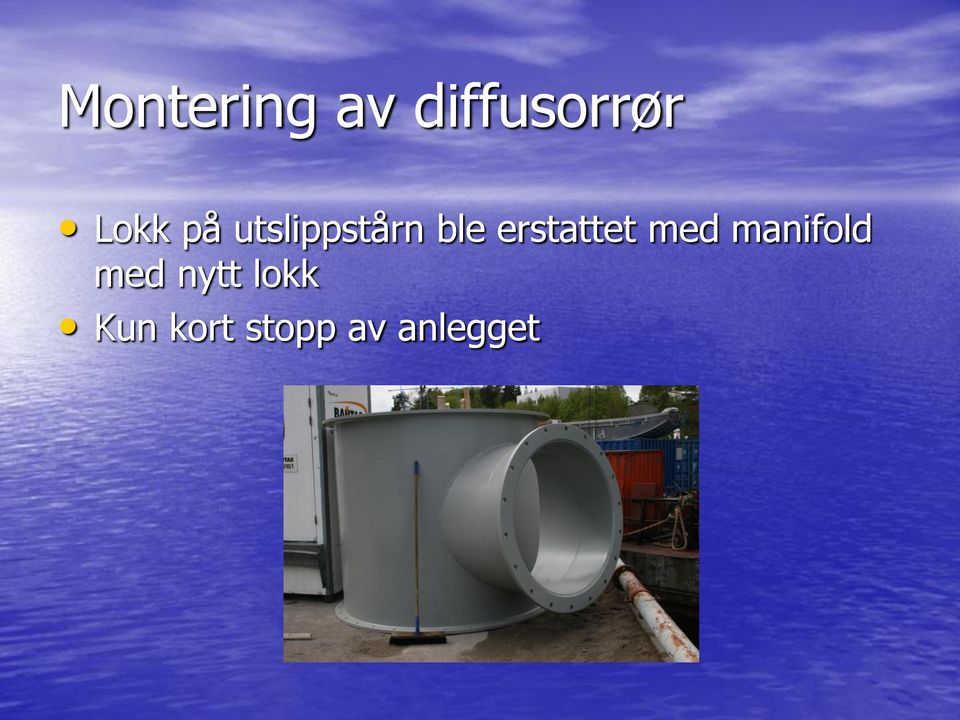 erstattet med manifold med