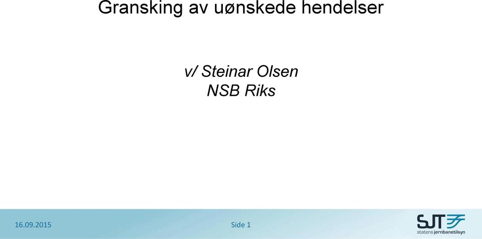 v/ Steinar Olsen