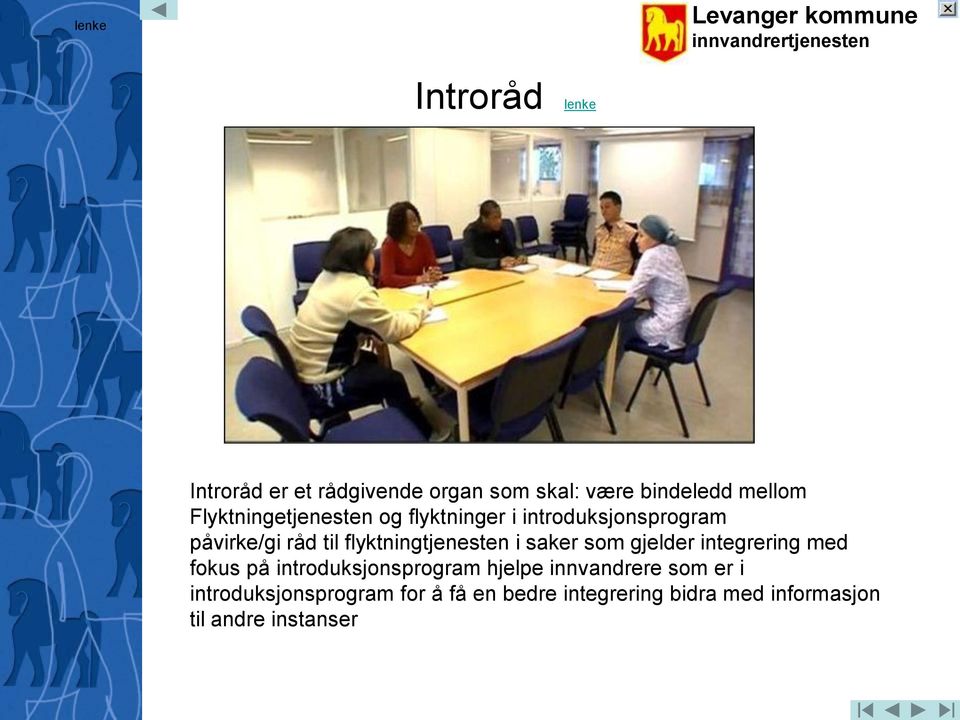 flyktningtjenesten i saker som gjelder integrering med fokus på introduksjonsprogram