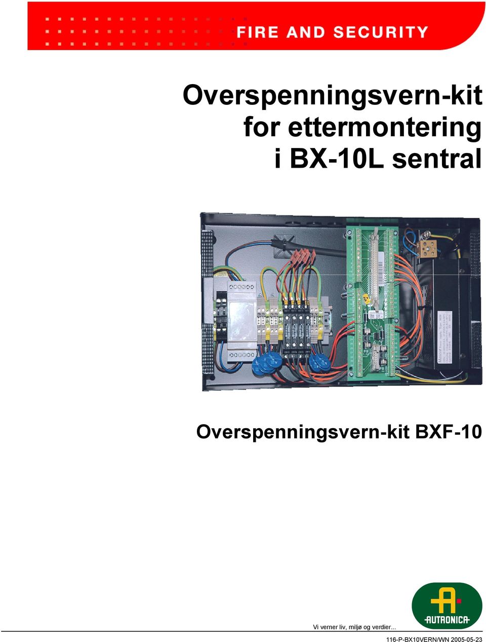 Overspenningsvern-kit BXF-10 Vi