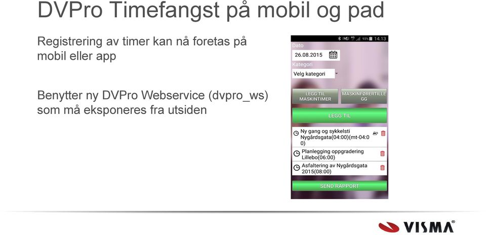 mobil eller app Benytter ny DVPro