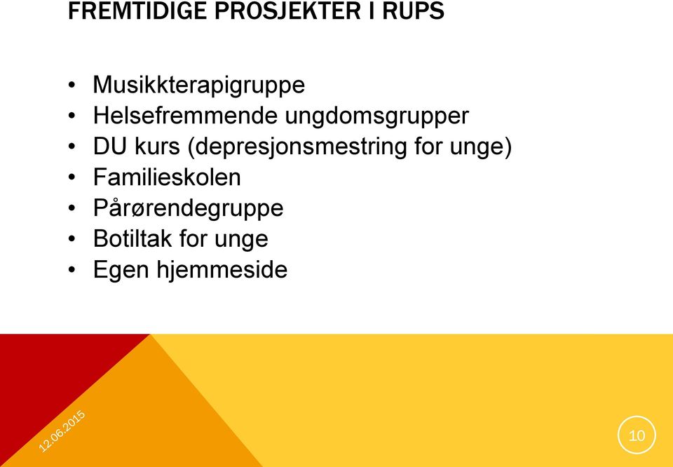 ungdomsgrupper DU kurs (depresjonsmestring