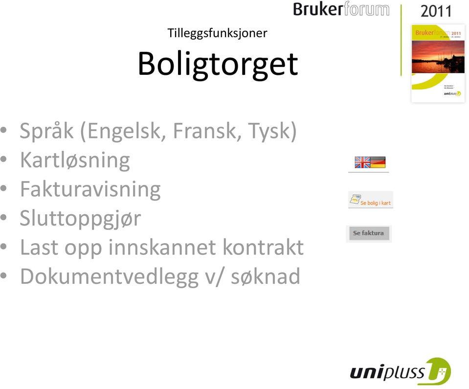 Fakturavisning Sluttoppgjør Last opp