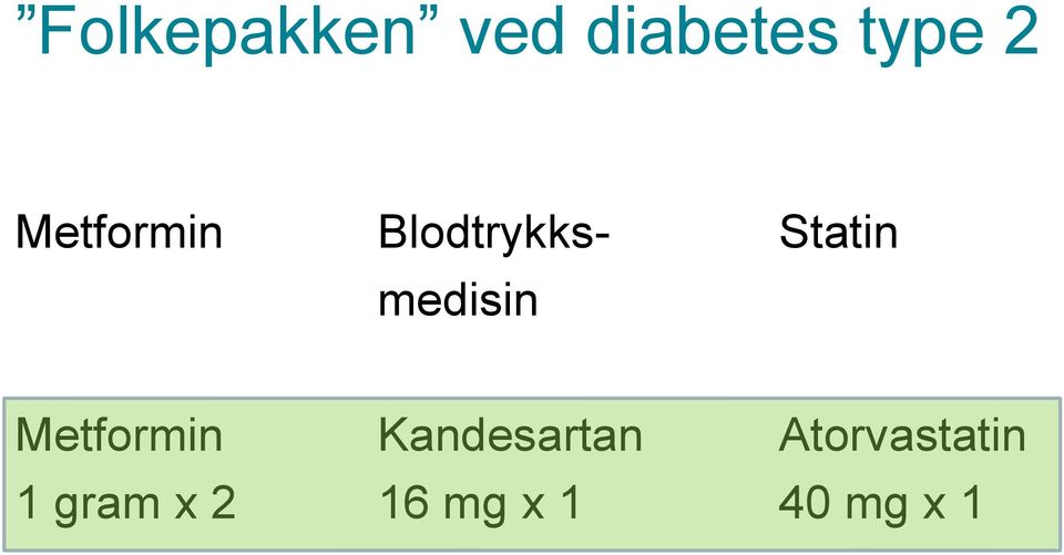 medisin Metformin Kandesartan