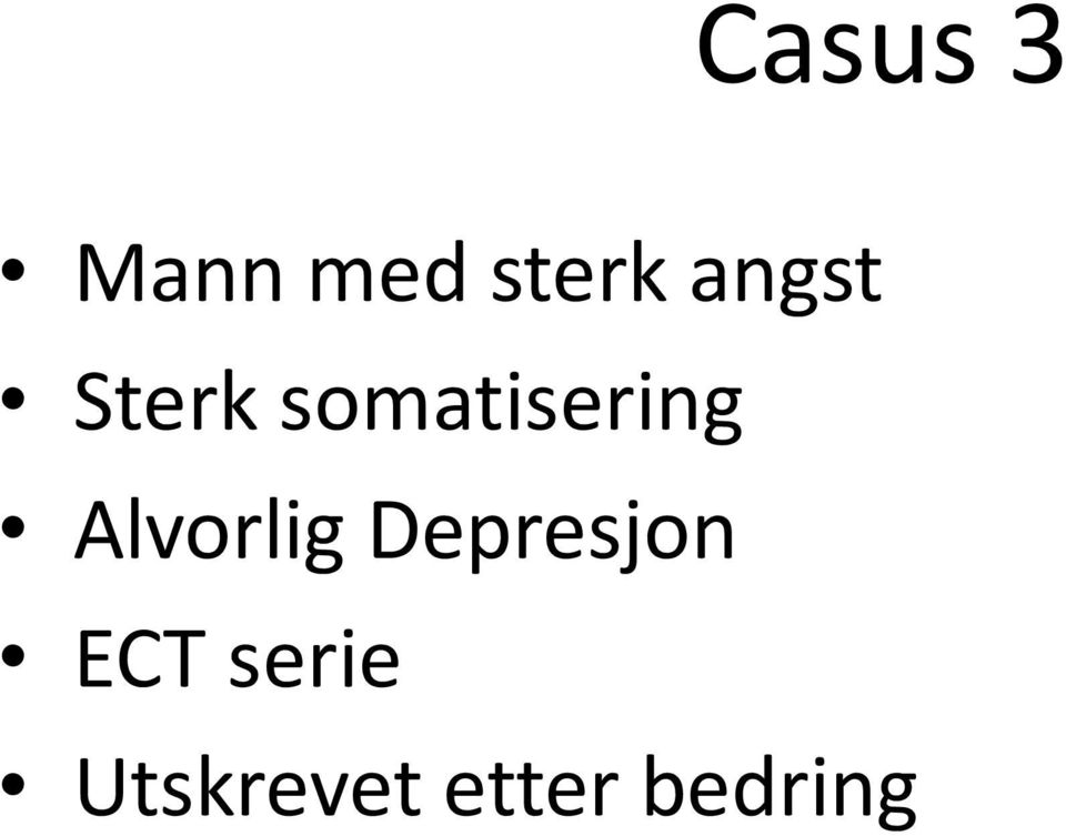 Alvorlig Depresjon ECT