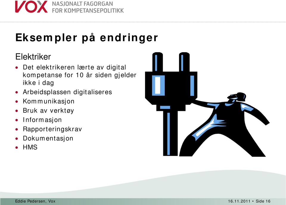 Arbeidsplassen digitaliseres Kommunikasjon Bruk av verktøy