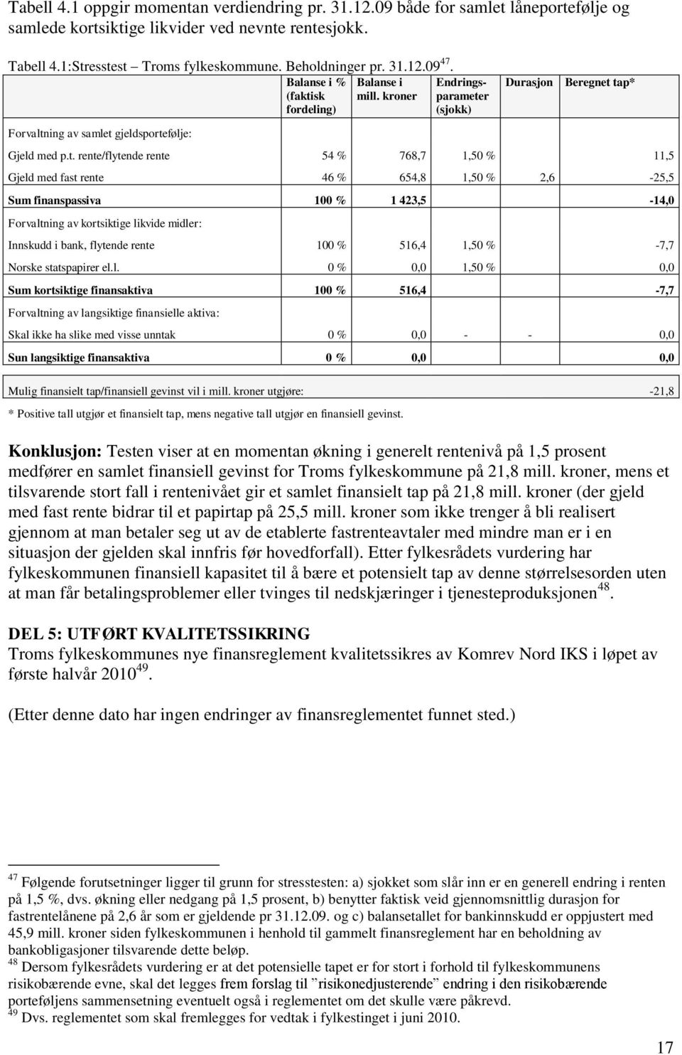 sk fordeling) Balanse i mill. kroner Endringsparamete