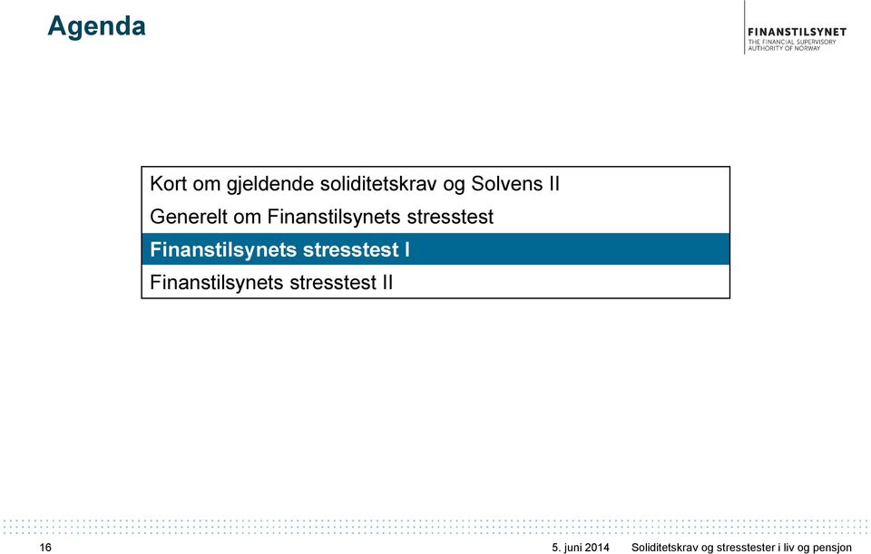 om Finanstilsynets stresstest