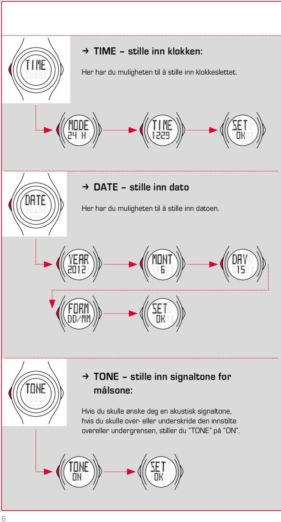 k TONE stille inn signaltone for målsone: Hvis du skulle ønske deg en akustisk