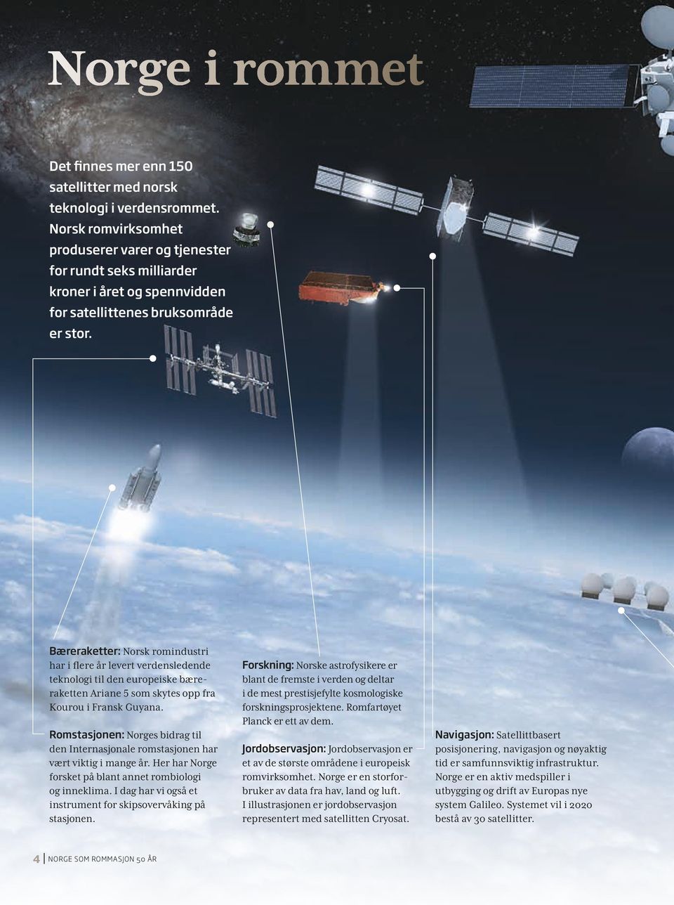 Bæreraketter: Norsk romindustri har i flere år levert verdensledende teknologi til den europeiske bæreraketten Ariane 5 som skytes opp fra Kourou i Fransk Guyana.