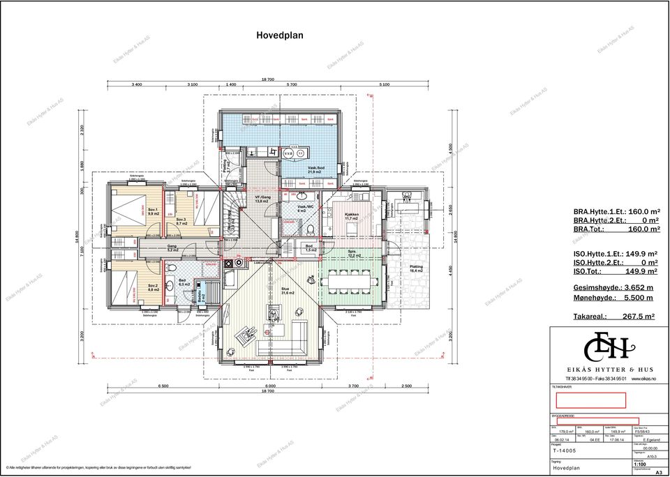 3 8,7 m2 Bad 6,3 m2 790 x 2 090 490 x 490 100x100 590 x 590 790 x 1 990 1 990 x 1 790 Hovedplan VF