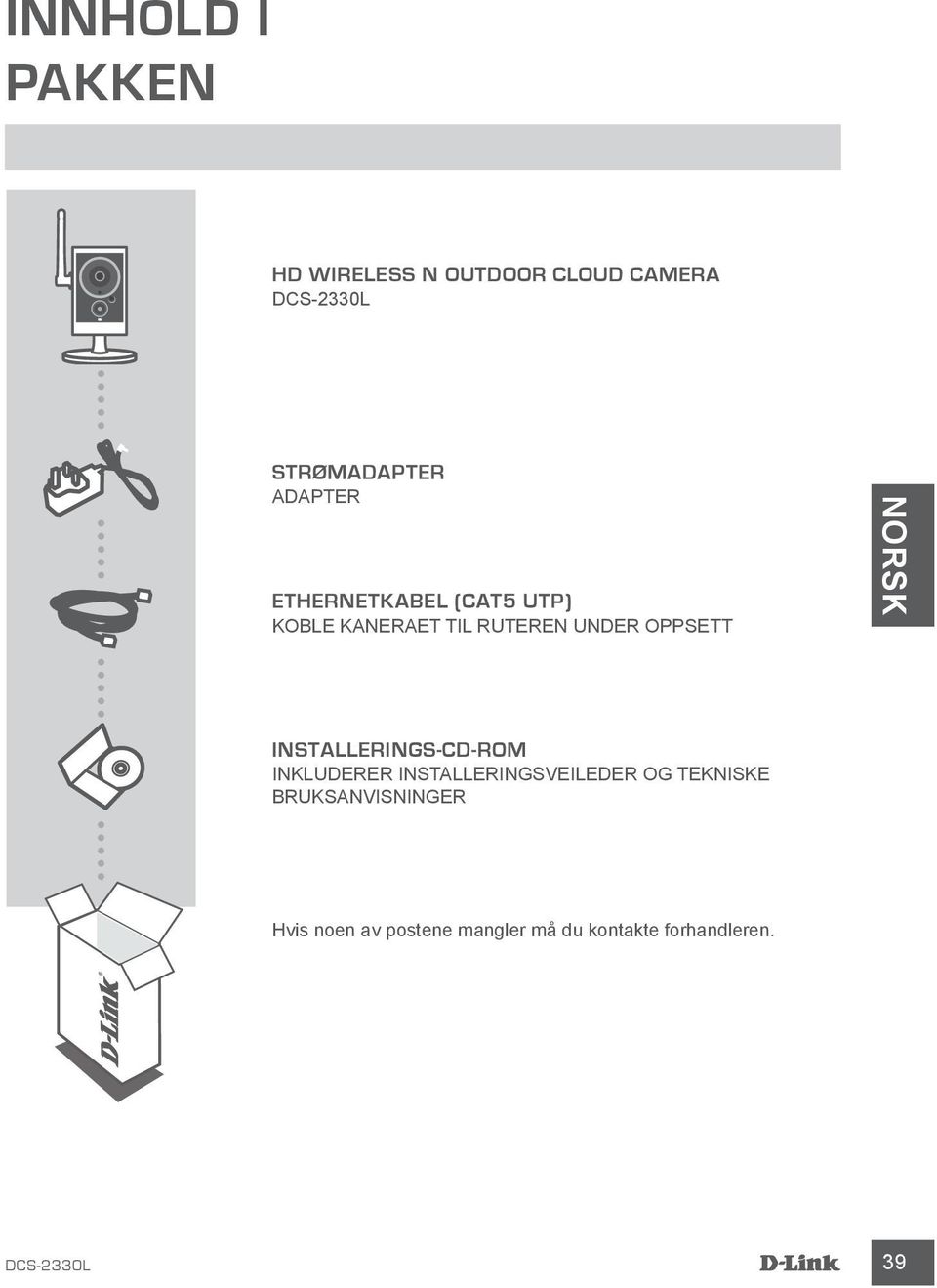 NORSK INSTALLERINGS-CD-ROM INKLUDERER INSTALLERINGSVEILEDER OG TEKNISKE