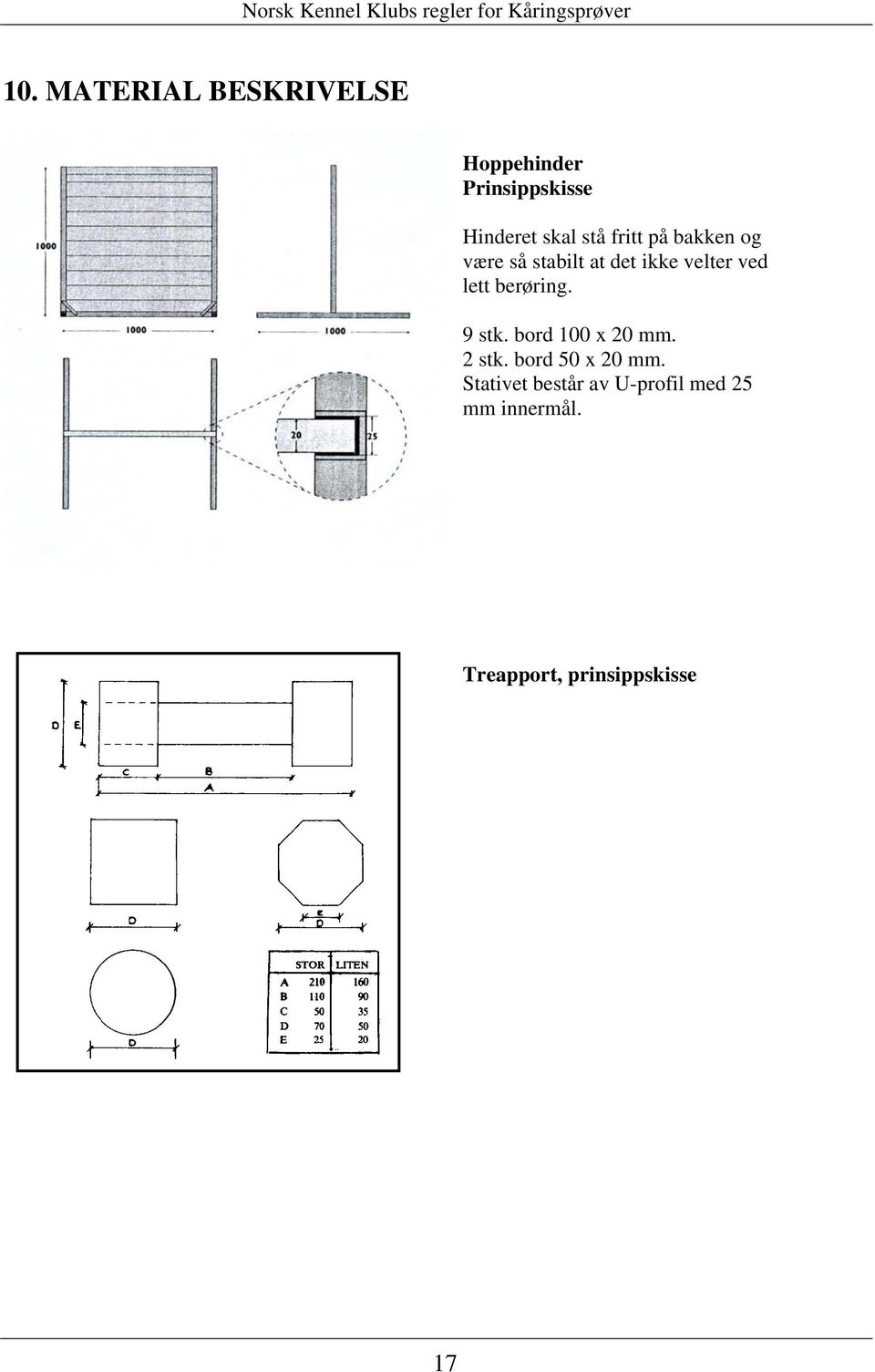 berøring. 9 stk. bord 100 x 20 mm. 2 stk. bord 50 x 20 mm.