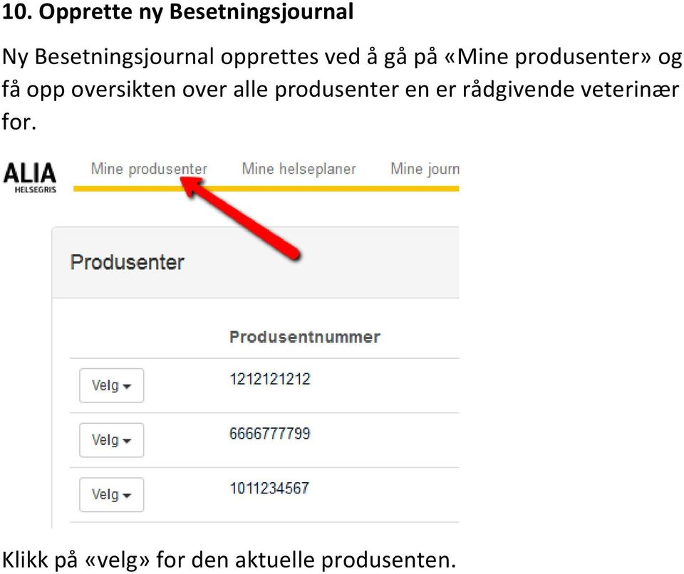 produsenter» og få opp oversikten over alle