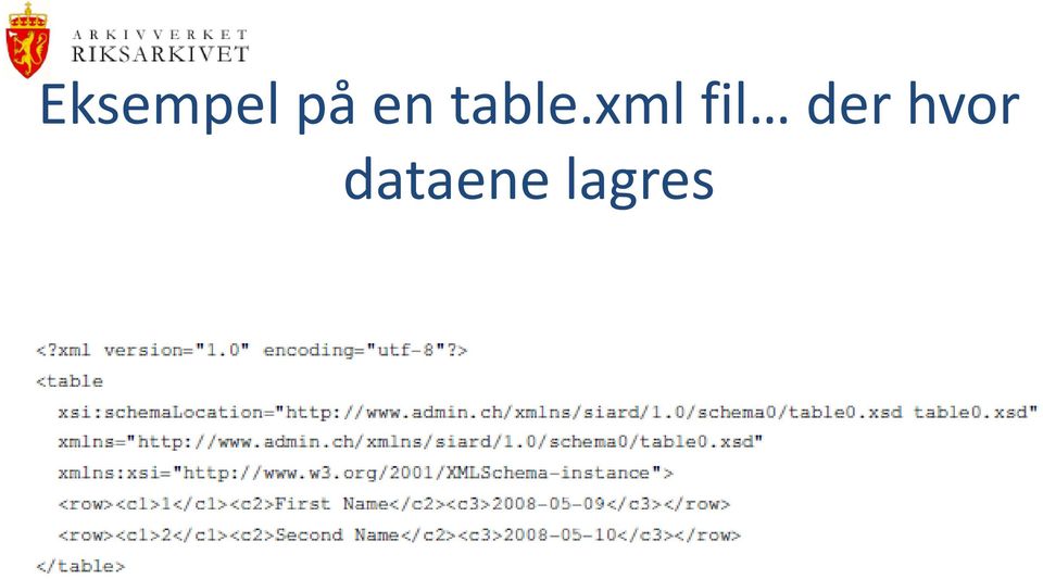 xml fil der