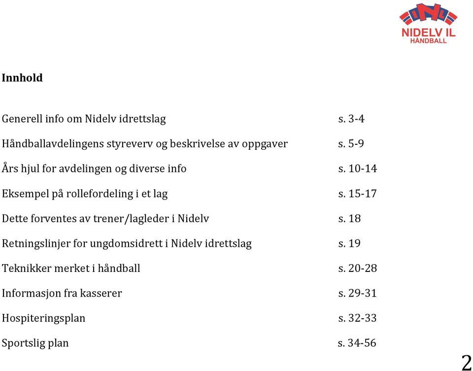 15-17 Dette forventes av trener/lagleder i Nidelv s.