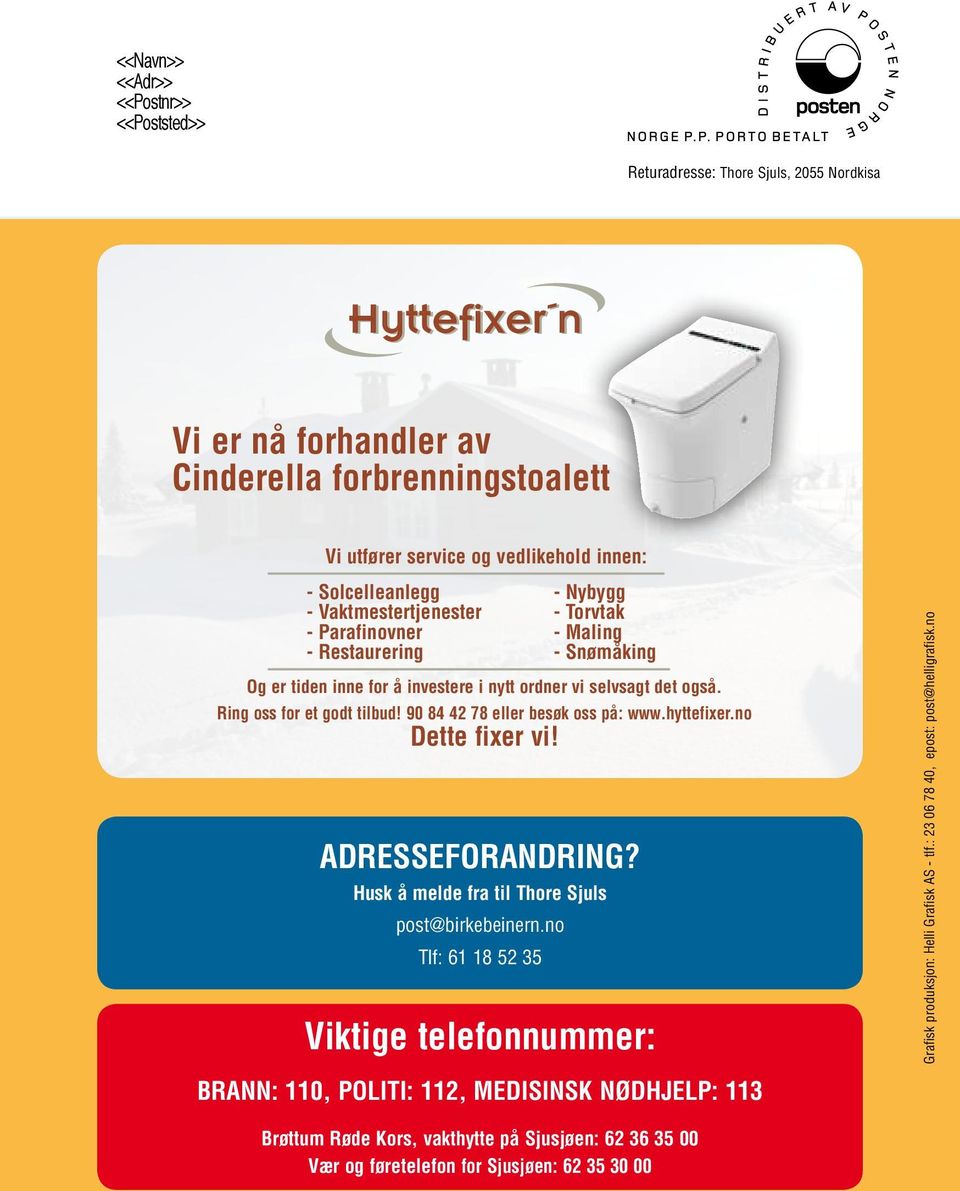 no Tlf: 61 18 52 35 - Nybygg - Torvtak - Maling - Snømåking Og er tiden inne for å investere i nytt ordner vi selvsagt det også. Ring oss for et godt tilbud! 90 84 42 78 eller besøk oss på: www.