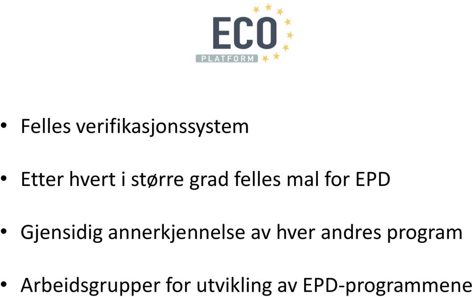 annerkjennelse av hver andres program