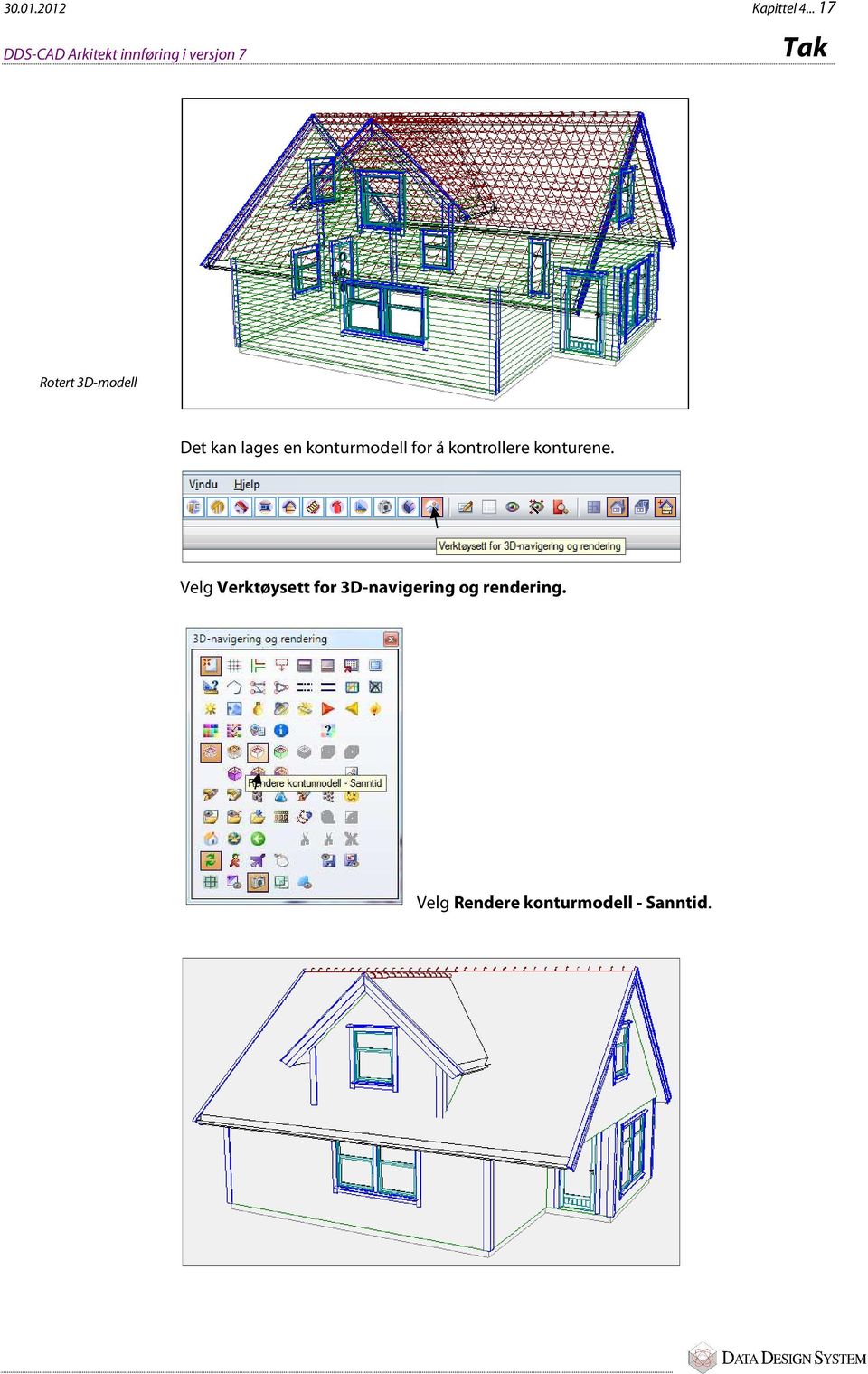 3D-modell Det kan lages en konturmodell for å