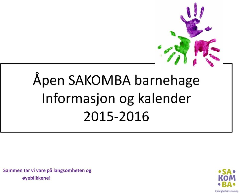 2015-2016 Sammen tar vi