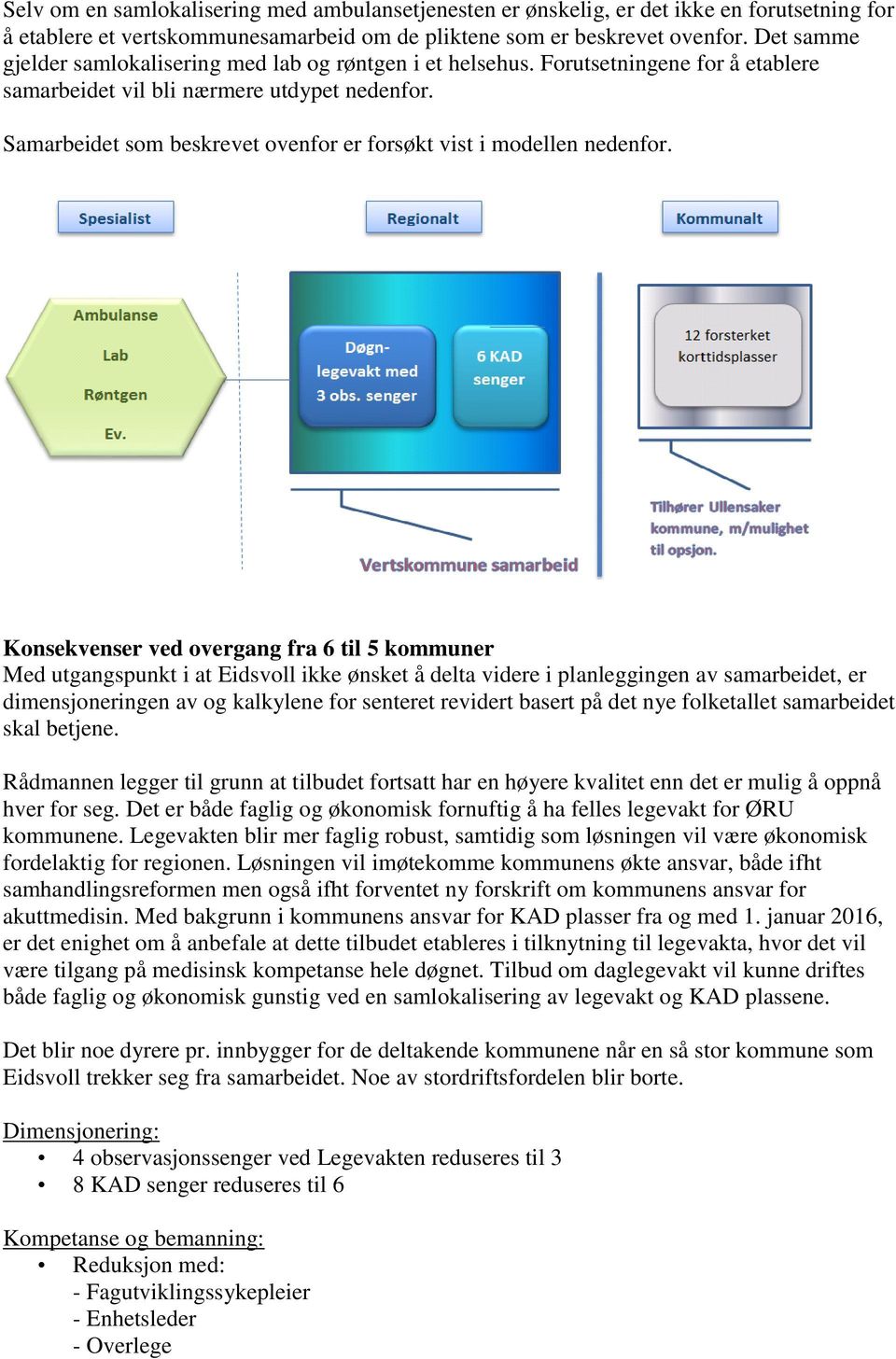 Samarbeidet som beskrevet ovenfor er forsøkt vist i modellen nedenfor.