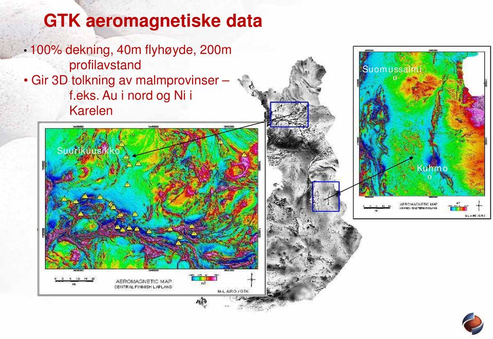 tolkning av malmprovinser f.eks.