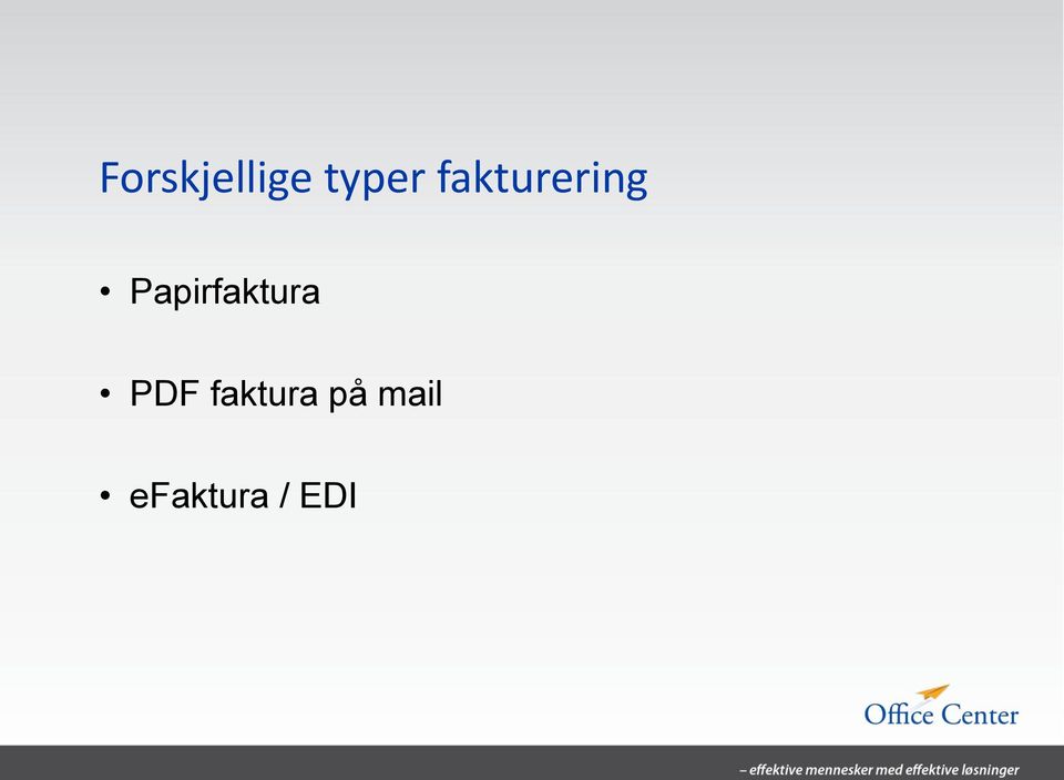 Papirfaktura PDF