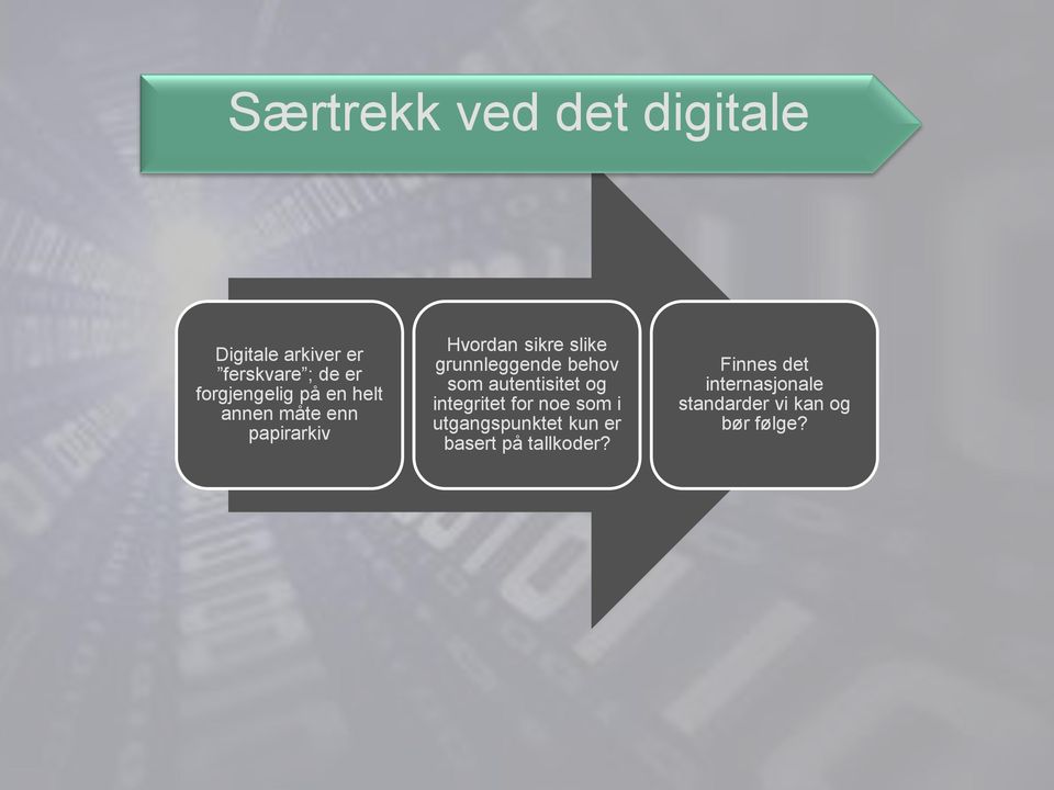 grunnleggende behov som autentisitet og integritet for noe som i