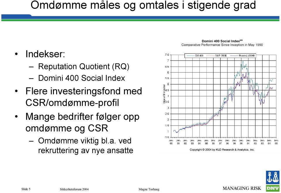 investeringsfond med CSR/-profil Mange bedrifter følger