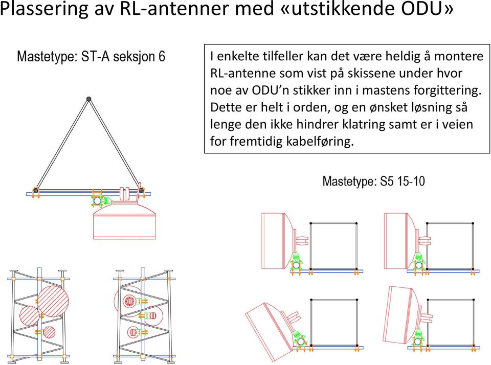 stikker inn i mastens forgittering.