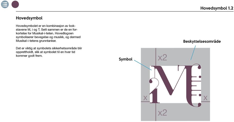 Hovedlogoen symboliserer bevegelse og musikk, og dermed Musikal-i-tetens grunntanker.