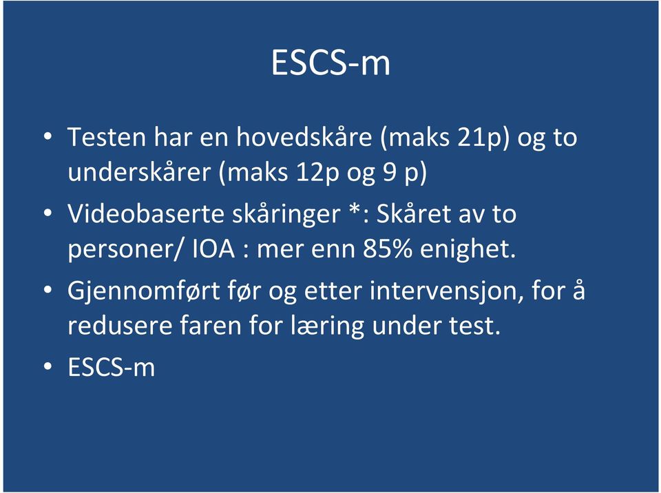 personer/ IOA : mer enn 85% enighet.