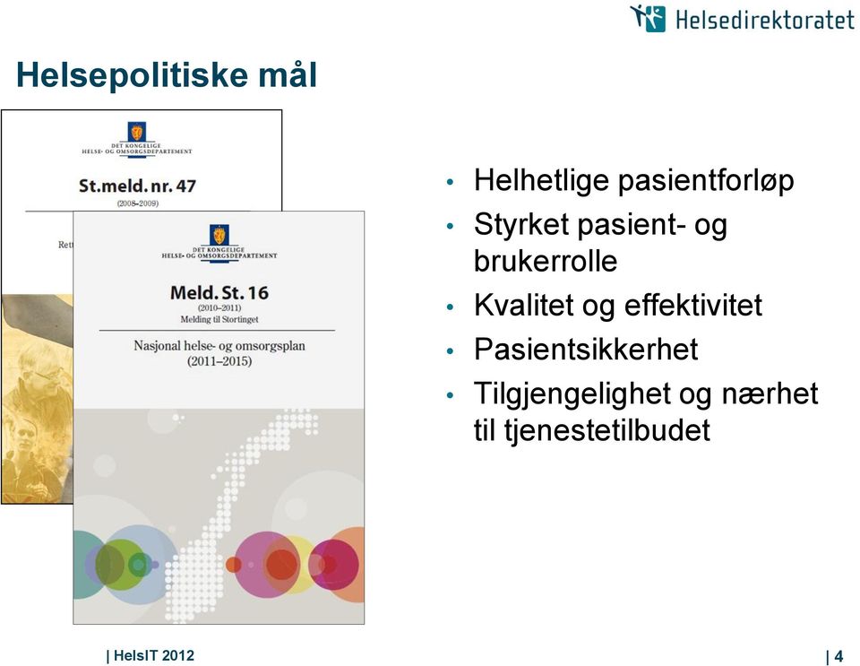 effektivitet Pasientsikkerhet