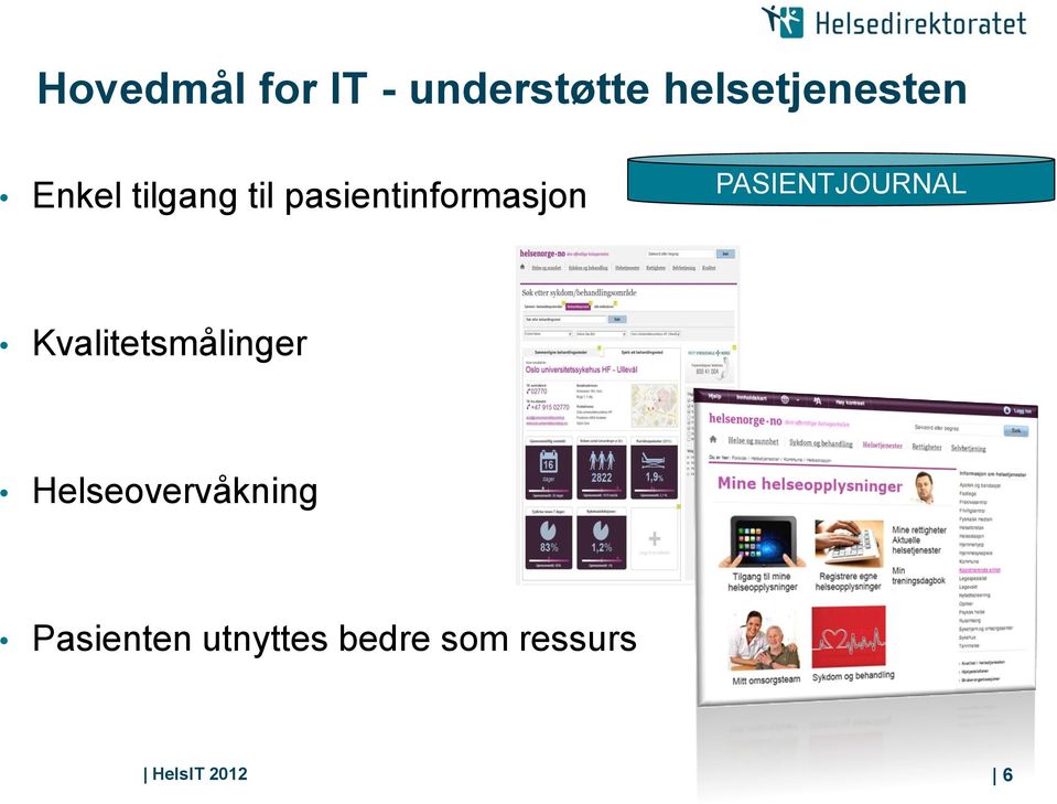 PASIENTJOURNAL Kvalitetsmålinger