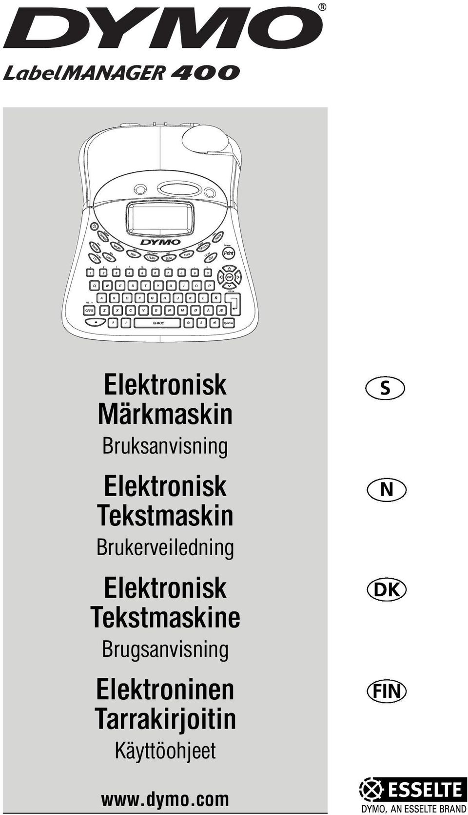 Elektronisk Tekstmaskine Brugsanvisning