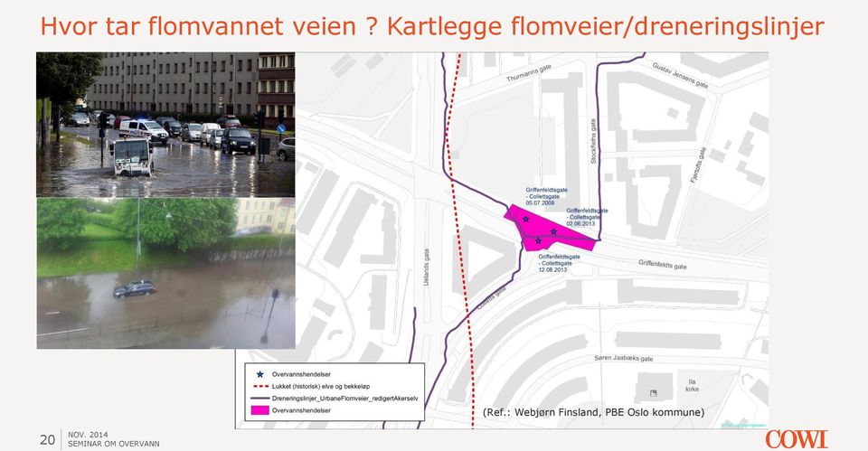 flomveier/dreneringslinjer