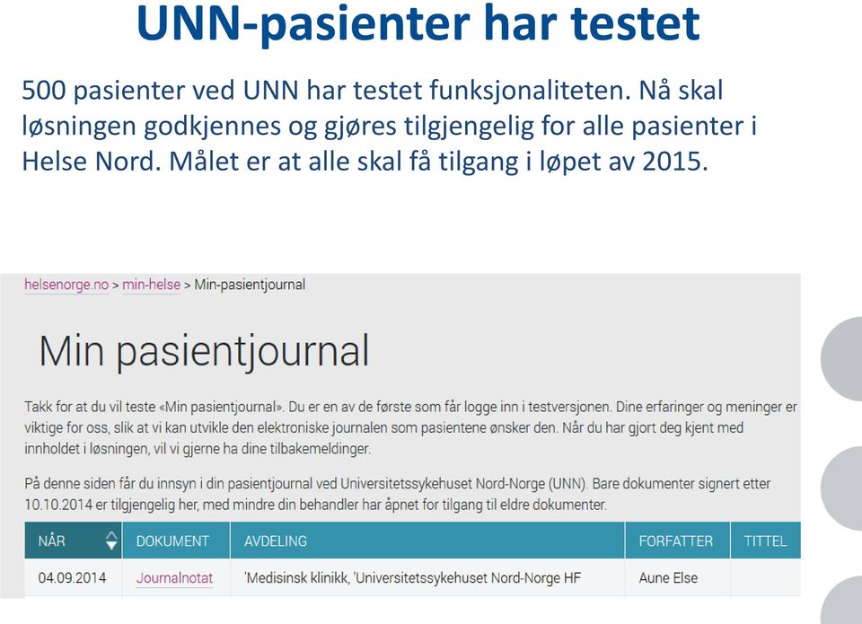 Nå skal løsningen godkjennes og gjøres tilgjengelig