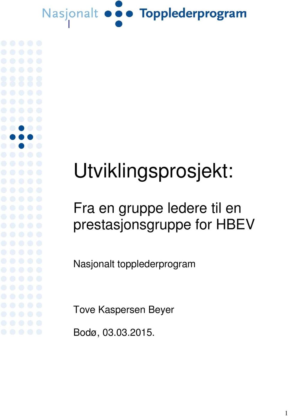 HBEV Nasjonalt topplederprogram