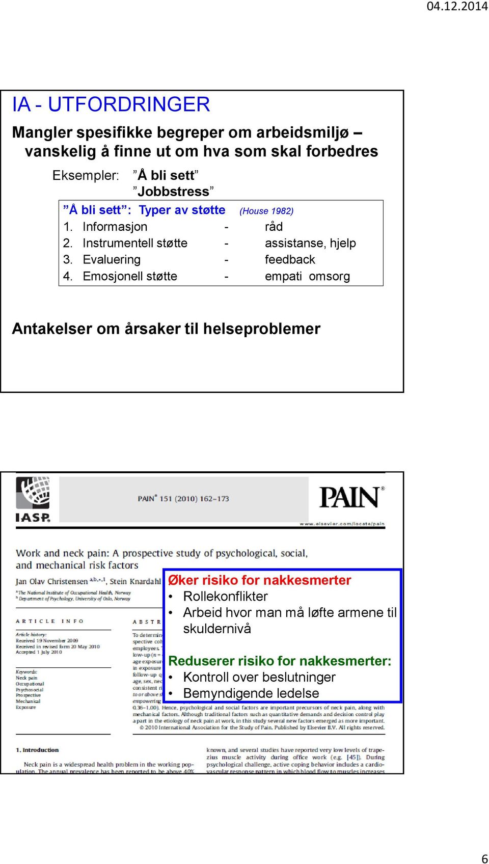 Evaluering - feedback 4.