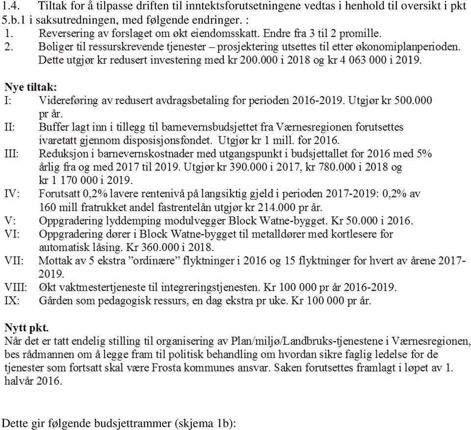 oversikt i pkt 5.b.