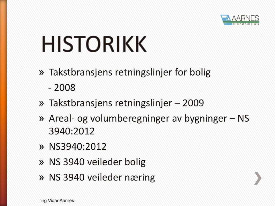 volumberegninger av bygninger NS 3940:2012»