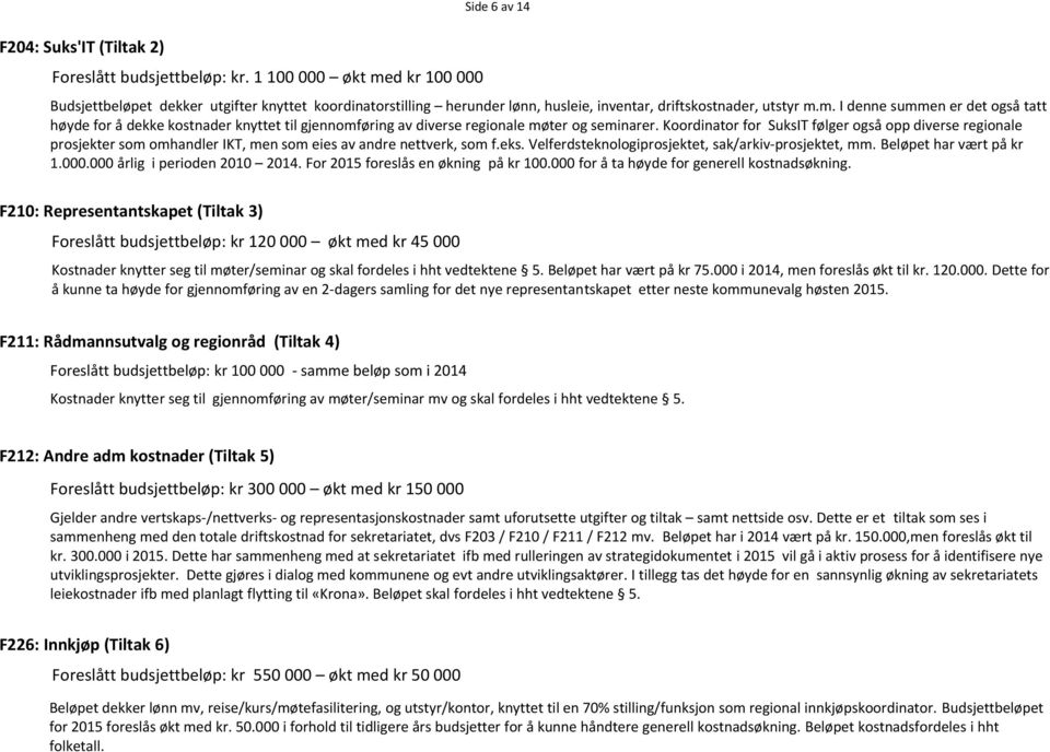 Koordinator for SuksIT følger også opp diverse regionale prosjekter som omhandler IKT, men som eies av andre nettverk, som f.eks. Velferdsteknologiprosjektet, sak/arkiv-prosjektet, mm.