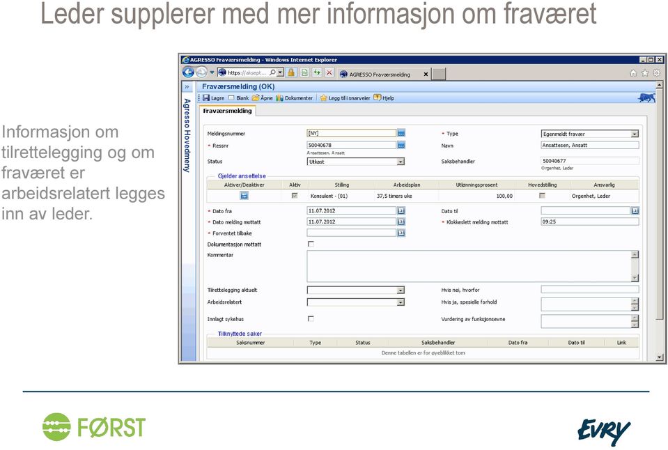 Informasjon om tilrettelegging og