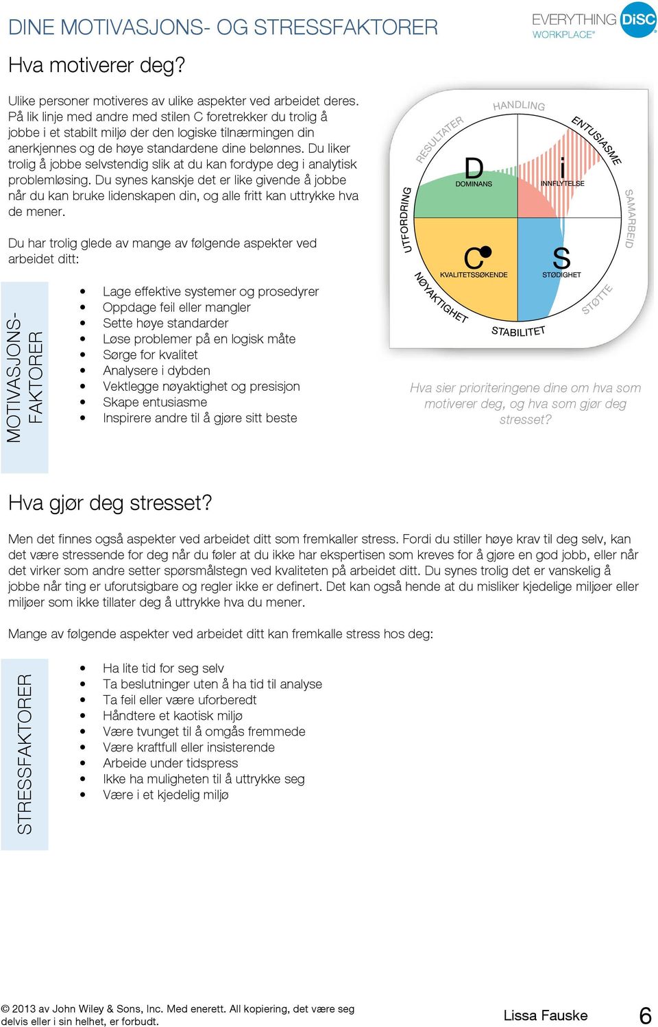 Du liker trolig å jobbe selvstendig slik at du kan fordype deg i analytisk problemløsing.