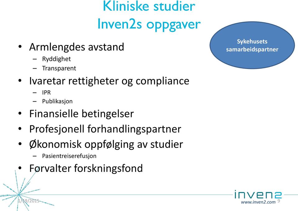 Profesjonell forhandlingspartner Økonomisk oppfølging av studier